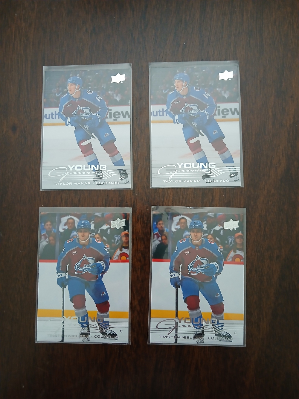 Young Guns Hockey Card Set - Blue/Burgundy Colorado Avalanche Lot
